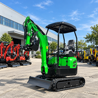 Mini-excavatrice 1,5 tonne 2 tonnes avec moteur Kubota EPA, pour jardin, ferme, usage domestique, mini-excavatrices de 1 tonne, prix des mini-excavatrices sur chenilles