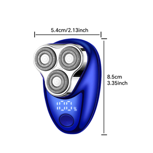 Portable Mini <b>Shaver</b> for Men Three-Blade Magnetic Hair Trimmer With USB Power Source Home Hotel Use Triple Blade <b>Shaver</b> - Product Image 5