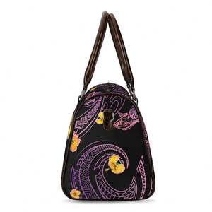 Bolsa <span class=keywords><strong>de</strong></span> Viaje <span class=keywords><strong>de</strong></span> Lona Impermeable <span class=keywords><strong>de</strong></span> Poliéster <span class=keywords><strong>de</strong></span> Diseño Personalizado <span class=keywords><strong>de</strong></span> Lujo <span class=keywords><strong>para</strong></span> Mujer, con Estampado Tribal Polinesio <span class=keywords><strong>de</strong></span> Tiburón Maorí - Product Image 2