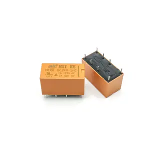 Produsen Relay HUI KE 1A 8 Pin HK19F-DC5V-SHG HK19F-DC24V-SHG 3V 12V HK19F-DC9V-SHG Arus Tinggi Biasanya Terbuka Relay PCB