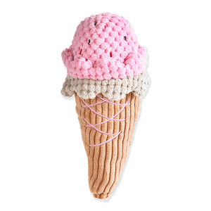 Value Pack Coleção Eco-Friendly Ice Cream Cone Squeaky Recheado Pelúcia Dog Chew Toy - Product Image 3