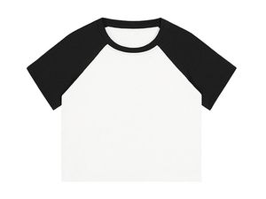 T-<span class=keywords><strong>shirt</strong></span> décontracté d'été pour <span class=keywords><strong>femme</strong></span> RUICHI en coton et élasthanne 220 GSM, <span class=keywords><strong>col</strong></span> <span class=keywords><strong>rond</strong></span>, manches raglan, coupe courte, vierge - Product Image 2