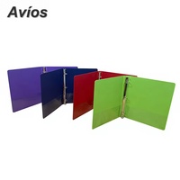 Carpeta Multicapa de Colores para Estudiantes, Almacenamiento de Pruebas, Documentos Escolares, Carpeta de Anillas con 3 Anillas de PVC, Material de Oficina