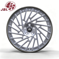 Nuevas llantas de aleación de aluminio JBL de 18-26 pulgadas, de dos piezas, con labio remachado multirradio de 20mm/25mm, PCD 5x112/114.3/120 para Camaro Challenger