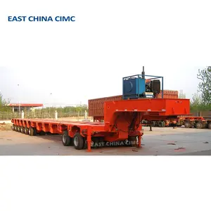 China CIMC Multi Linha-eixos 200 toneladas Capacidade Reboque de transporte de máquinas de reboque de baixo peso para venda