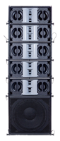 Système de sonorisation passif Line Array 700W de pointe, 12 ohms, néodyme, 3 pouces HF, double 6,5 pouces LF, en contreplaqué de bouleau avec polyurée, pour théâtre