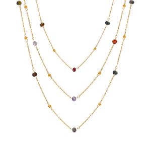 แฟชั่นขายดีสร้อยคอเป็นชั้นสแตนเลสชุบทอง18K สร้อยคอส่วนบุคคล - Product Image 6