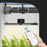 LONGWELL Nouvelle Arrivée Ventilateur Extracteur de Conduit en Ligne Silencieux et Puissant pour Hydroponie à Moteur EC, Contrôle Intelligent par Application, Tailles 4, 6 et 8 Pouces