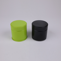 Boîte en fer blanc personnalisée avec couvercles métalliques pour le stockage à long terme du matcha en poudre et du thé