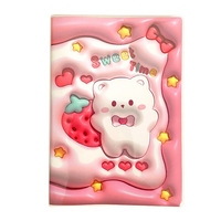 Cuaderno de expansión de dibujos animados a precio de fábrica, suministros escolares estacionarios kawaii, libro de notas de diario con cubierta Visual 3D