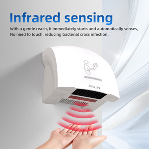 Secador de manos con sensor de alta velocidad, secador rotativo de <span class=keywords><strong>segunda</strong></span> <span class=keywords><strong>mano</strong></span> automático montado en la pared, y en hoteles para uso doméstico, el mejor secador de manos eléctrico, 1 unidad - Product Image 4