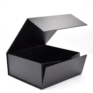 定制logo黑色方形袖扣礼品包装盒塑料袖扣包装盒