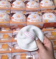 Jouet Squishy Zoey Pink Milk Bun en Mousse PU à Remontée Lente, Doux, à Presser, Sensoriel, Anti-Stress, Cadeau Nouveauté, Vente en Gros