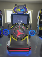 Simulateur de tir d'avion à pièces de monnaie d'intérieur, machine de jeu vidéo d'arcade, machine de simulation de vol dynamique pour enfants
