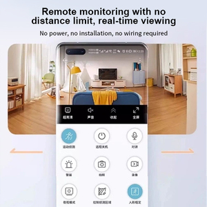 <b>Wireless</b> WiFi Security <b>Camera</b> HD Indoor Home <b>Mini</b> Motion Detection Monitoring <b>Camera</b> Rechargeable Battery - Product Image 2