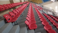 Chaises de stade en HDPE personnalisées, durables, résistantes aux intempéries, prix d'usine, parfaites pour les stades et les arènes
