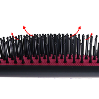 Peigne magique personnalisé de peinture élastique de pulvérisation d'ABS cheveux noirs brosse personnalisée de palette de coussin de couleur avec le logo pour des hommes femmes