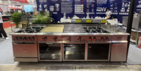 Équipement de cuisine commercial de type USA, version luxe, en acier inoxydable, à économie d'énergie, alimenté au gaz, marque HUARUI