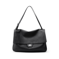 Sacs fourre-tout pour femmes en cuir de vachette mat véritable, style rétro, grande capacité, porté épaule, polyvalent, bandoulière, multicolore