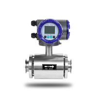 Débitmètre électromagnétique DN25/50/80/100 à fixation par collier, en acier inoxydable, résistant à la corrosion, précision +/-0,5%, pour eau industrielle