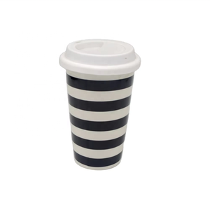 Tasse de voyage classique en céramique rouge élégante avec un design minimaliste, idéale pour le café ou le thé <span class=keywords><strong>sur</strong></span> <span class=keywords><strong>la</strong></span> <span class=keywords><strong>route</strong></span>, ajoute de l'élégance à votre voyage - Product Image 2