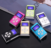 Portable USB Mini MP3 Player Layar LCD Mendukung Kartu TF dengan Desain Olahraga