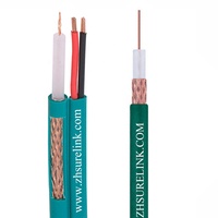Câble de caméra KX6 KX6+2C, câble coaxial vert, caméra CCTV CATV, 100m 300m 500m pour le Maroc, l'Algérie, Kx6