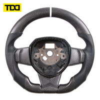 Volant en fibre de carbone véritable TDD compatible avec Lamborghini Aventador Svj S Exhaust Lp740 Cabriolet