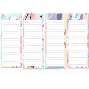 Venta al por mayor personalizado 4 unids/set Bloc de notas de papel reutilizable libro de notas adhesivas encuadernación térmica tablero de mensajes de notas para la lista de tareas inglés - Product Image 4
