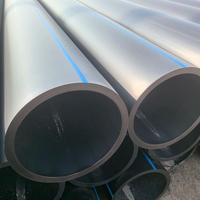 Tuyau d'eau en HDPE DN75 DN250 DN600, tuyau en PE, tuyau en plastique pour système de drainage du gaz