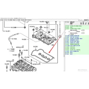 Guarnizione Coperchio Testata Cilindri P301-10-235 OLIVER per Motori <span class=keywords><strong>2</strong></span> DJ 2013-2019 e <span class=keywords><strong>3</strong></span> 2013-2020 1.5 P3 P5 - Product Image 6