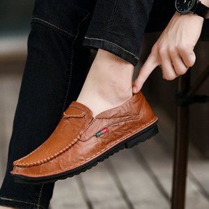 Nuevos Mocasines Vintage <span class=keywords><strong>para</strong></span> <span class=keywords><strong>Hombre</strong></span> Cosidos a Mano, Parte Superior de Cuero Suave Arrugado, Suela de Goma Flexible, OEM, <span class=keywords><strong>Calzado</strong></span> <span class=keywords><strong>para</strong></span> Caminar y Oficina <span class=keywords><strong>para</strong></span> Todo el Día - Product Image 6