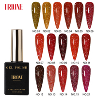 Vernis Gel Disco Réfléchissant 16 Couleurs Marque Privée Sans HEMA Paillettes Diamant Rouge Gel UV LED Fournitures Professionnelles pour Salons de Manucure