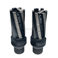 Bits de doigt de Cnc de diamant de haute qualité D20 ~ 25MM 6 cannelures + 1 doigt de fraisage de diamant segmenté agrandissant des trous de façonnage pour la pierre