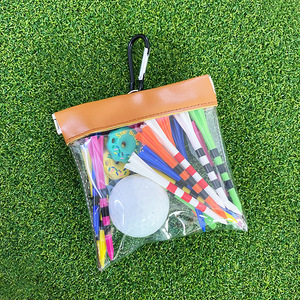 Transparent <b>Golf</b> Accessory Bag With Automatic Closing Multi Functional Storage For <b>Golf</b> Tools And Equipment Brown Blue Green - Product Image 3