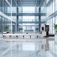 Nouvelle génération de machine de découpe laser à fibre avec tube laser YASKAWA, type portique CNC, pour la découpe de métaux et de laiton