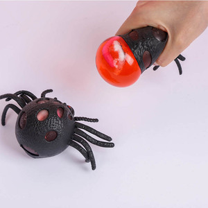2025 Halloween Creative Prank <b>Squeeze</b> Pumpkin Head Venting Toy Fun Spoof TPR Pinch Happy Burst Bead Pressure <b>Ball</b> - Product Image 2