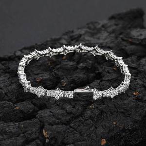 Bracciale Tennis Veromca Hip Hop 6.5mm Zirconia braccialetto gioielli Femme uomo personalizzato <span class=keywords><strong>coppia</strong></span> braccialetti e braccialetti moda - Product Image 2