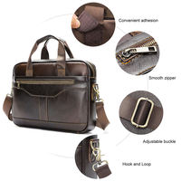 Sac messager de luxe pour homme en cuir véritable, durable, écologique, grande capacité, souple, portable, pour ordinateur portable, pour les affaires