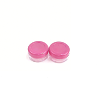 Pot en plastique transparent rond de haute qualité de 2 ml, 3 ml, 5 ml, petit pot de 2,5 g, 3 g, 5 g avec couvercle à vis