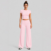 L-BXL38+YK1339 Ensemble de vêtements de sport pour femmes, ensembles de yoga, ensemble short à manches courtes et leggings effet seconde peau, ensembles de fitness pour la gym, Ropa Deportiva