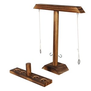 EastoET-230324-<span class=keywords><strong>L</strong></span> cırt cırt parti oyunu oyuncağı atma savaş oyunu ahşap gümüş kanca el yapımı Bar kahverengi boyutu - Product Image 2