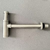 Siphon en acier inoxydable 304 pour lavabo de salle de bain, haute qualité, prix usine