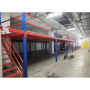 רצפת ביניים למחסן רב-מפלסי כבד |   מדף אחסון פלטפורמה מפלדה לשימוש תעשייתי - Product Image 2