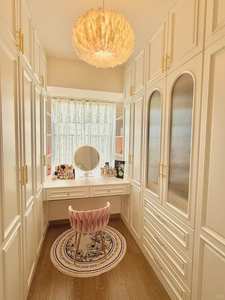 Más vendidos-Armario de madera Tamaño personalizado Armario Muebles de dormitorio Puerta de vidrio-Armario plegable - Product Image 6