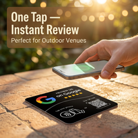 Tarjeta NFC con Código QR para Reseñas de Google, 13.56MHz ISO14443A NTAG213 215 216, para Tiendas, Bares, Hoteles, Tarjetas de Control de Acceso