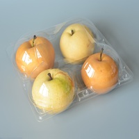 Transparante PP wegwerpbaar aanpasbare fruit clamshell doosje met scharnierend deksel en reliëf voor supermarktpromotie Minxing merk