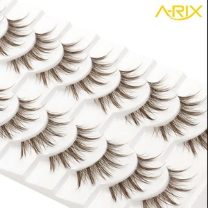 ขนตาปลอม A-RIX รุ่นพรีเมียม สีน้ำตาลธรรมชาติ คอลเลคชั่นโกโก้ ปราศจากการทดลองกับสัตว์ ใช้ซ้ำได้ ผลิตจากวัสดุ PBT นุ่มพิเศษ ผลิตด้วยเครื่องจักร ปรับแต่งได้ - Product Image 1
