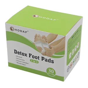 Adesivos de detox para pés, venda quente de patches personalizados para pés, com folha adesiva, para melhorar o sono, cuidados com os pés, adesivos para pés