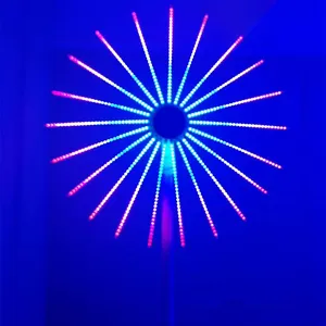 Luz led de fuegos artificiales para decoración de eventos, solución de iluminación para el mercado